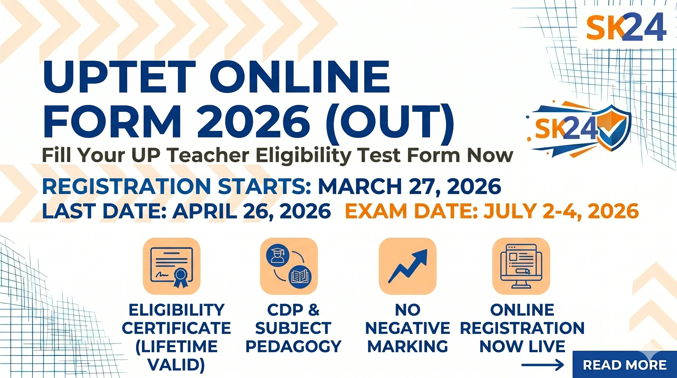 UPTET Online Form 2026: Official Notification Out, Apply Online for UP Teacher Eligibility Test