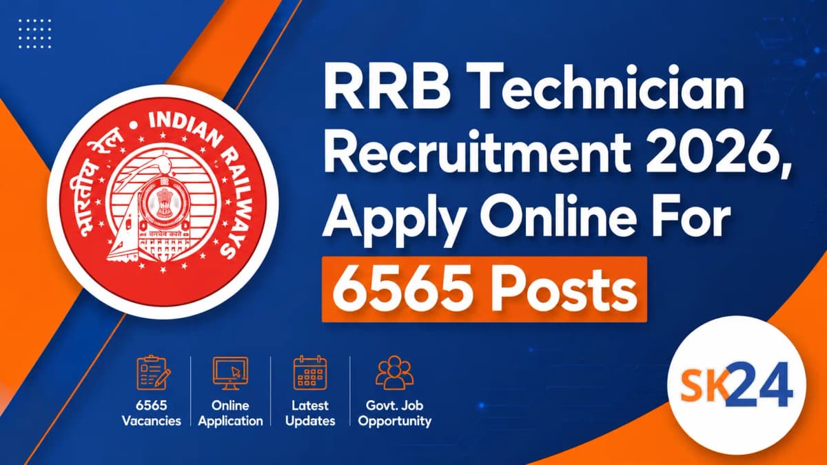 RRB Technician Recruitment 2026: Apply Online For 6565 Posts