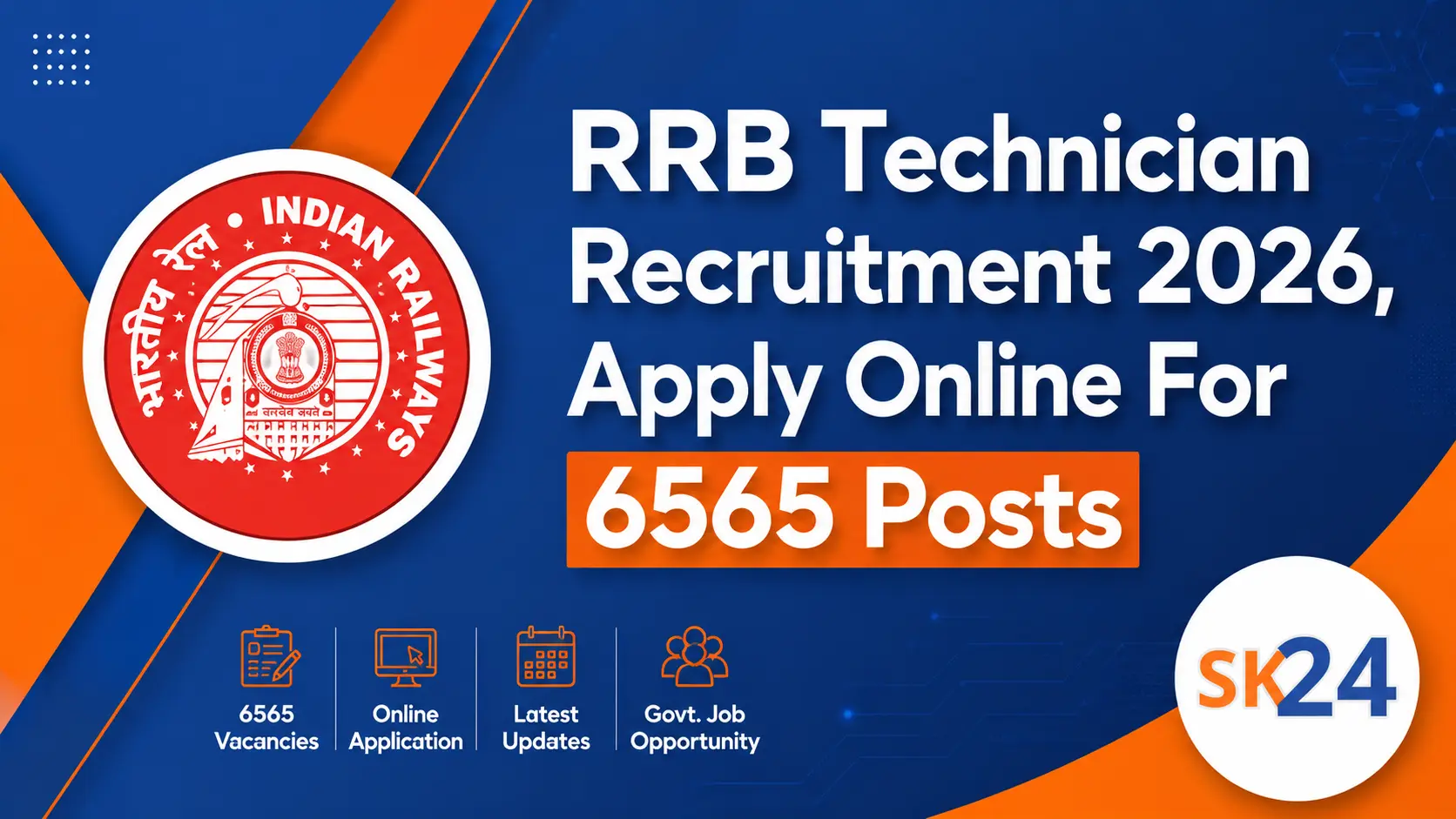 RRB Technician Recruitment 2026: Apply Online For 6565 Posts