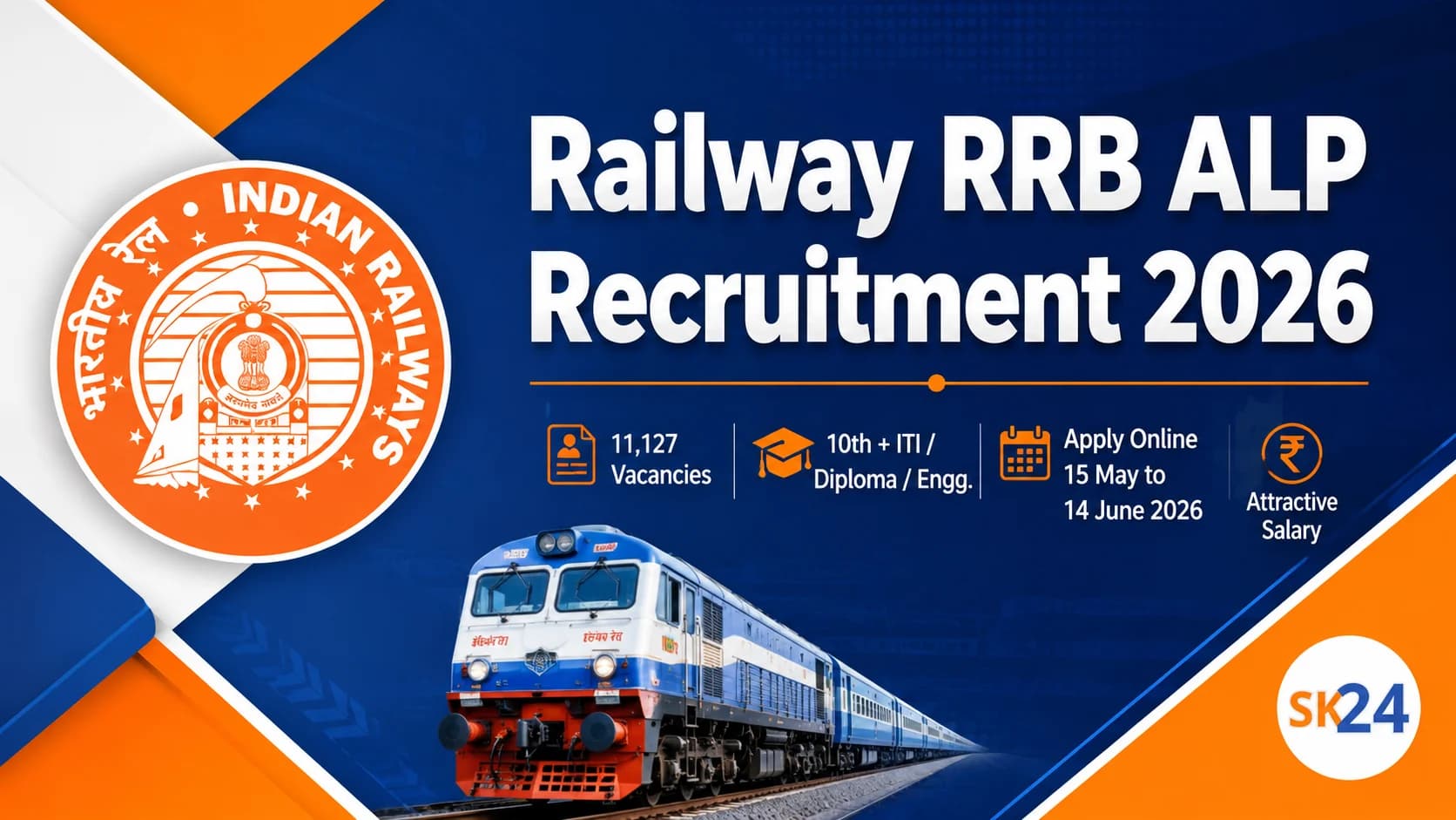 Railway RRB ALP Recruitment 2026: Apply Online for 11,127 Assistant Loco Pilot Vacancies